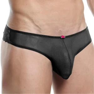 Men’s Low-Waist Lace & Power Net Bikini