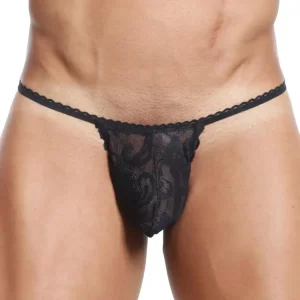 Men’s Low-Waist Lycra Lace Bikini Brief - Lightweight Fit